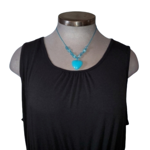 MIDNITE BLACK ☆ TIERED MAXI DRESS ☆ 6x ☆ NWT - Picture 2 of 9